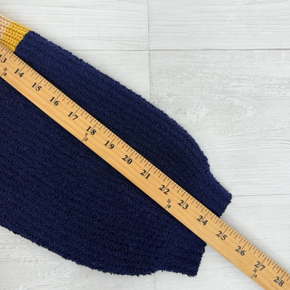 Torrid Sweater Knit Long Duster Cardigan 2X Mix Yarn Color Block Open Front - Picture 13 of 16